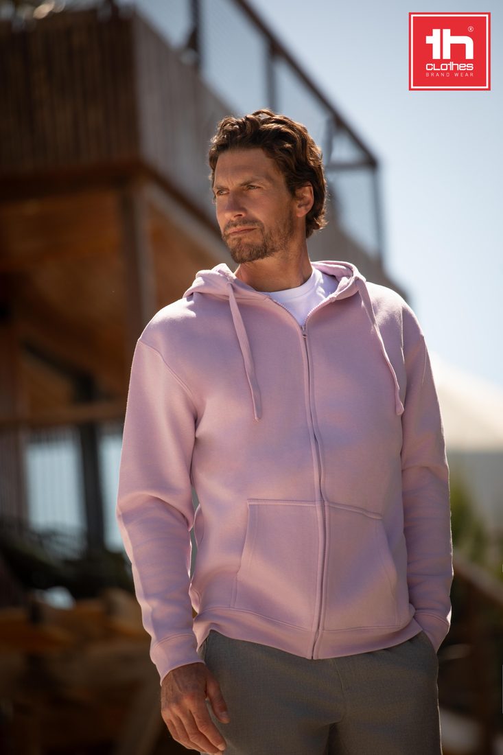 Modelo Amsterdam — Sweat com fecho e capuz