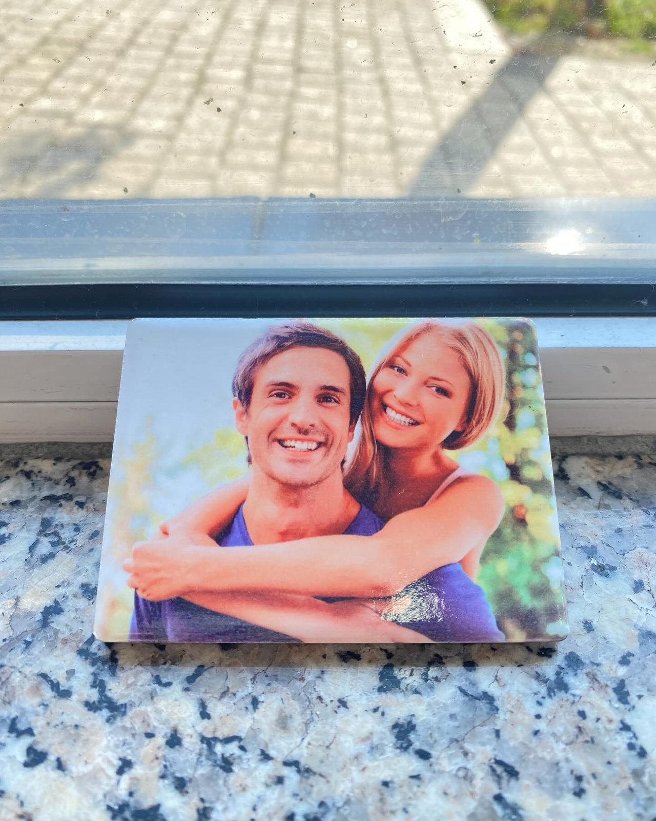 Azulejo com fotografia — trabalho da ArtStampCreations